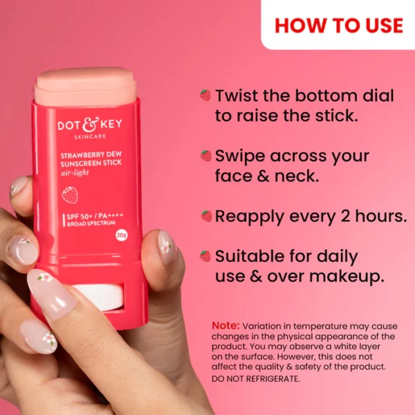 Dot & Key StrawDewyBerry Shield SPF Stick SPF 50+ PA++++ - Image 6