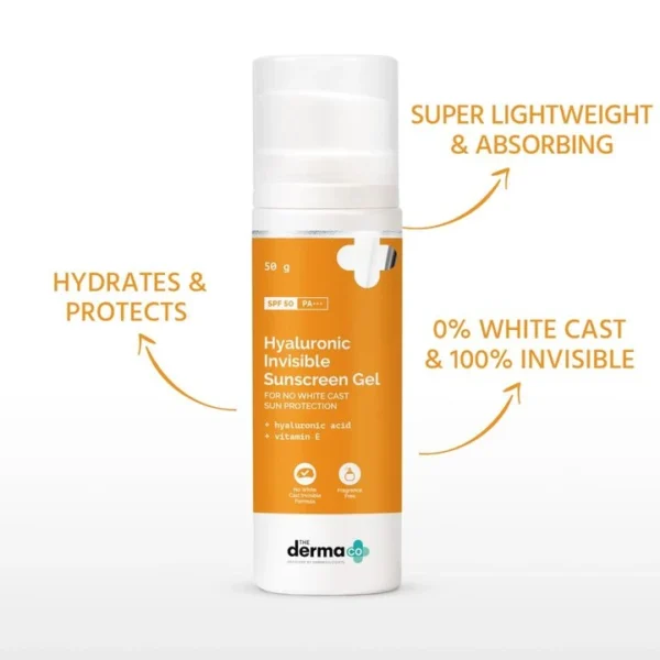 The Derma Co Invisible Sunscreen Gel - SPF 50 - Image 3